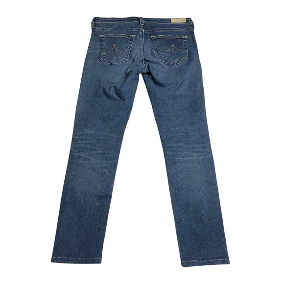AG Adriano Goldschmied Size 28 The Legging Ankle Skinny Blue Denim Low Rise Jean - Picture 2 of 12